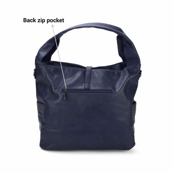 Mochi Women Navy Blue Casual Shoulder Bag (SKU: 66-523-17-10) Mochi Women Navy Blue Casual Shoulder Bag (SKU: 66-523-17-10)