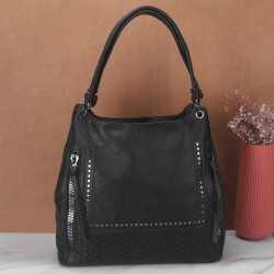 Mochi Women Black Casual Shoulder Bag