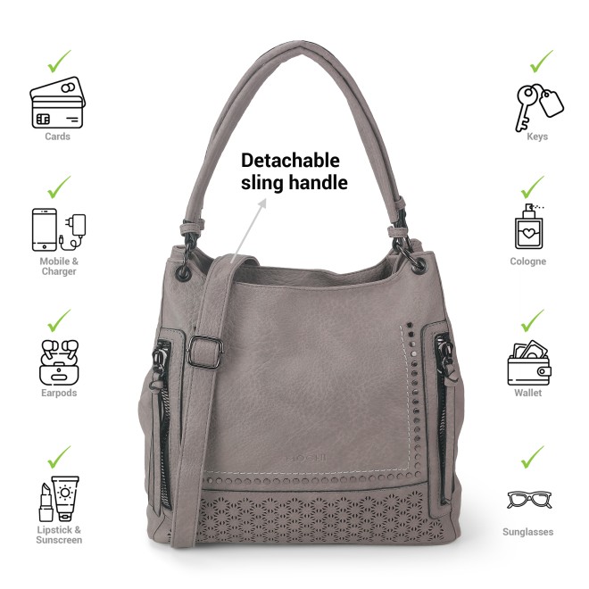 Mochi Women Grey Casual Shoulder Bag (SKU: 66-524-14-10)
