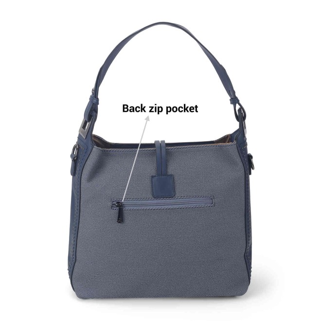 Mochi Women Navy Blue Casual Shoulder Bag (SKU: 66-525-17-10) Mochi Women Navy Blue Casual Shoulder Bag (SKU: 66-525-17-10)