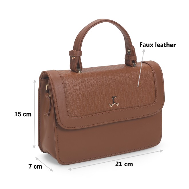 Mochi Women Tan Hand Bags Satchel Bags (SKU: 66-549-23-10)