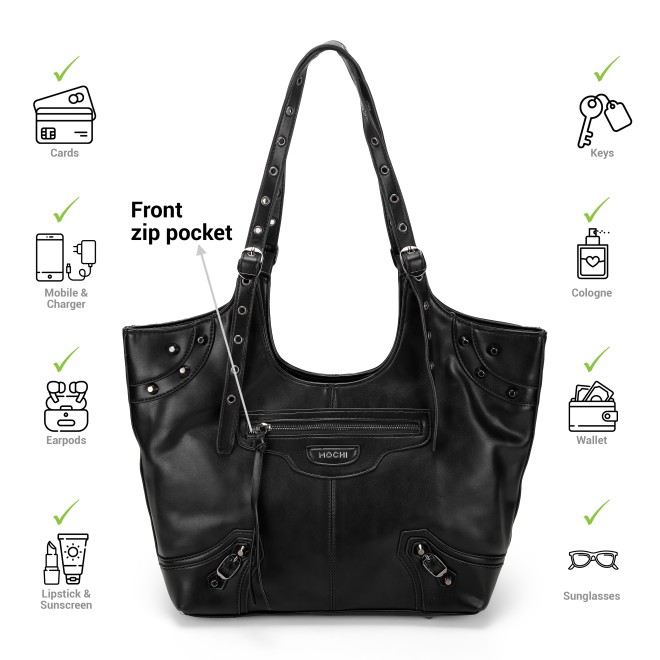 Mochi Women Black Shoulder Bag (SKU: 66-572-11-10)