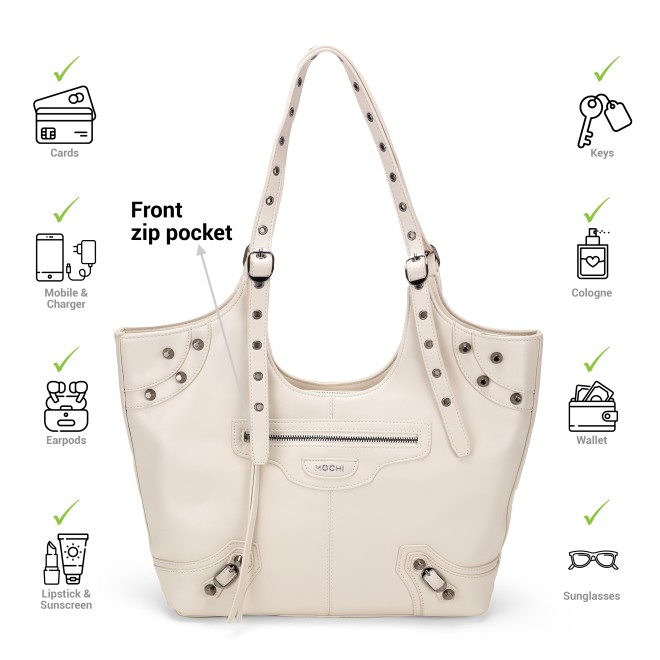 Mochi Women Off-white Shoulder Bag (SKU: 66-572-66-10)