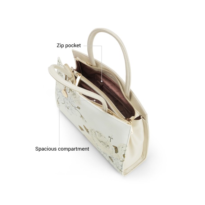 Mochi Women Beige Satchel Bag (SKU: 66-582-20-10)