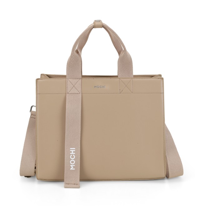 Mochi Women Beige Satchel Bag (SKU: 66-592-20-10)