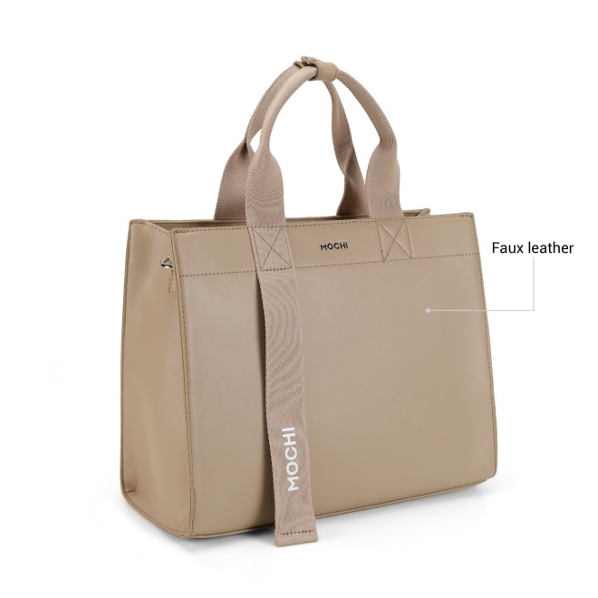 Mochi Women Beige Satchel Bag (SKU: 66-592-20-10)