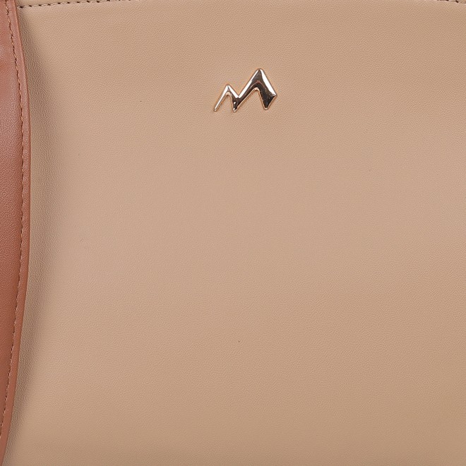 Mochi Women Beige Hand Bags Zip Top Sling (SKU: 66-60-20-10)