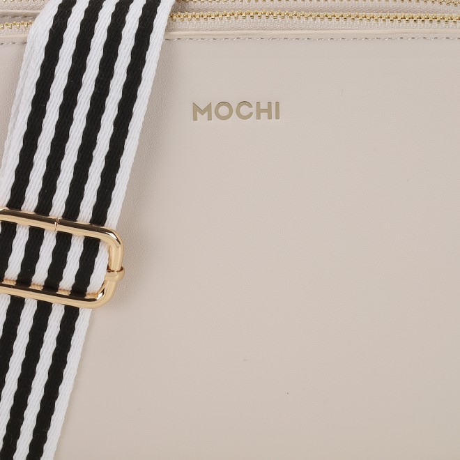 Mochi Women Off-White Hand Bags Zip Top Sling (SKU: 66-603-66-10)