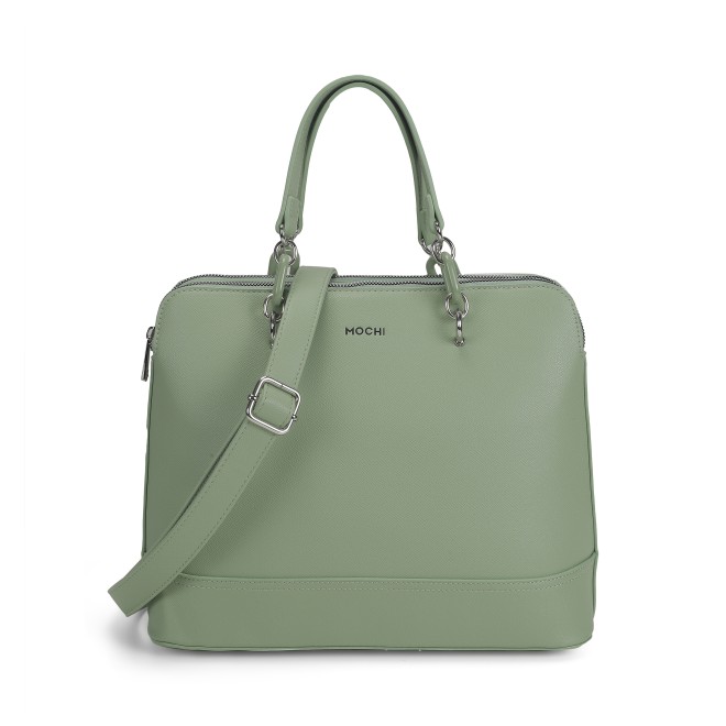 Mochi Women Green Hand Bags Satchel Bags