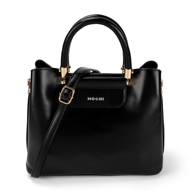 Mochi Women Black Hand Bags Satchel Bags