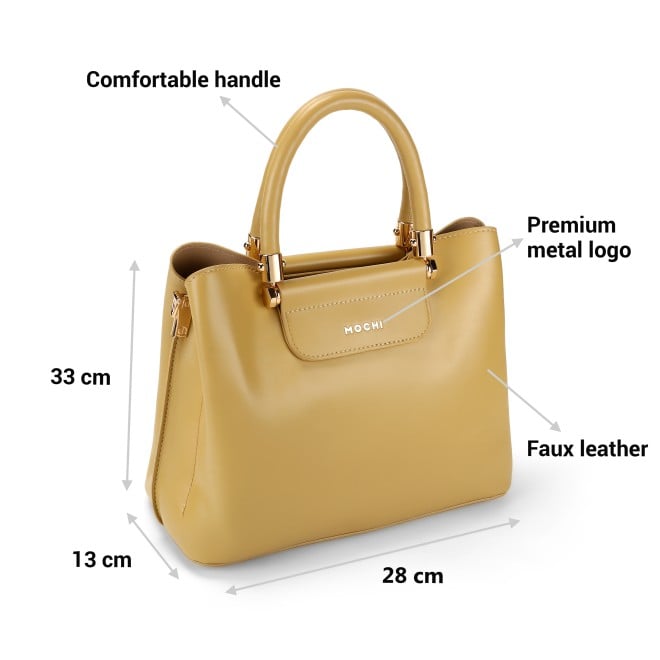 Mochi Women Yellow Hand Bags Satchel Bags (SKU: 66-609-33-10)