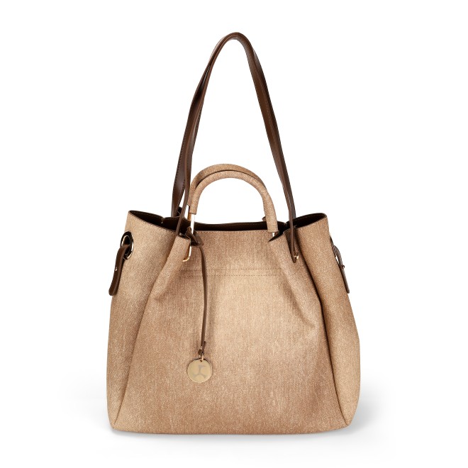 Mochi Women Beige Hand Bags Satchel Bags
