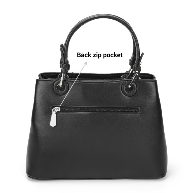 Mochi Women Black Hand Bags Satchel Bags (SKU: 66-638-11-10)