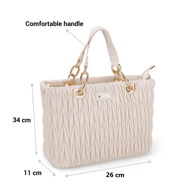 Mochi Women Off-White Hand Bags Satchel Bags (SKU: 66-650-66-10)