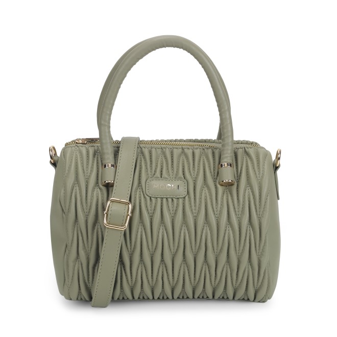 Mochi Women Light-Green Hand Bags Satchel Bags