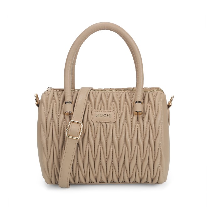 Mochi Women Khaki Hand Bags Satchel Bags