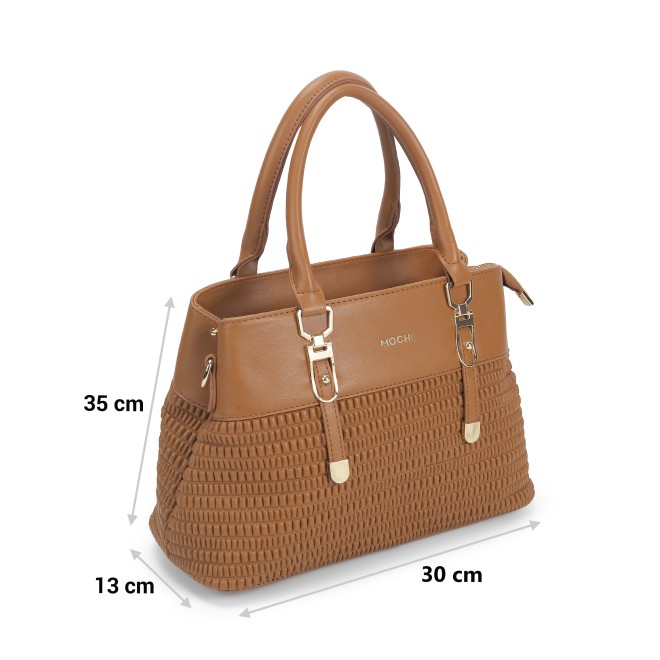 Mochi Women Tan Hand Bags Satchel Bags (SKU: 66-663-23-10)