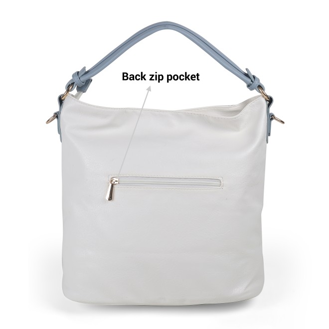 Mochi Women White Hand Bags Satchel Bags (SKU: 66-668-16-10)