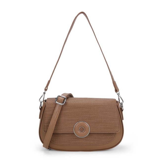 Mochi Women Brown Hand Bags Sling Bags