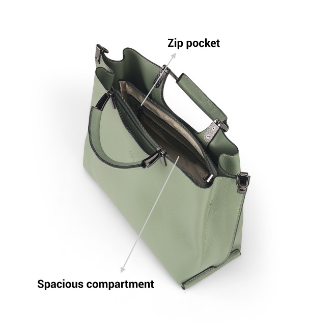 Mochi Women Green Satchel Bag (SKU: 66-6806-21-10)