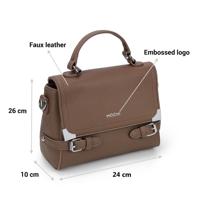 Mochi Women Beige Hand Bags Satchel Bags (SKU: 66-682-20-10)