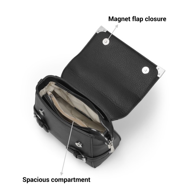 Mochi Women Black Hand Bags Satchel Bags (SKU: 66-682-11-10)