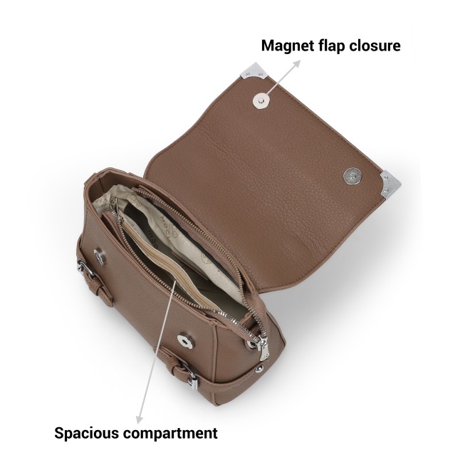 Mochi Women Beige Hand Bags Satchel Bags (SKU: 66-682-20-10)