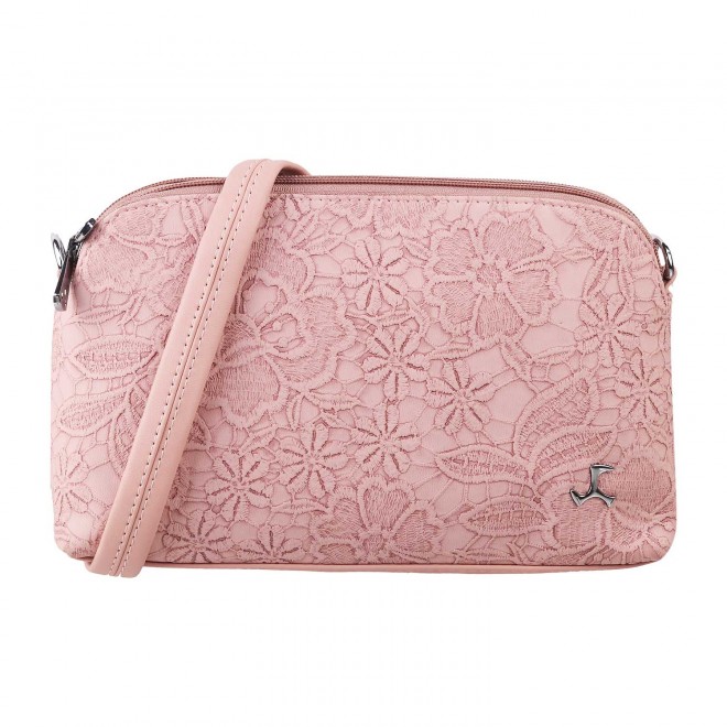 Women Pink Bag Zip Top Sling