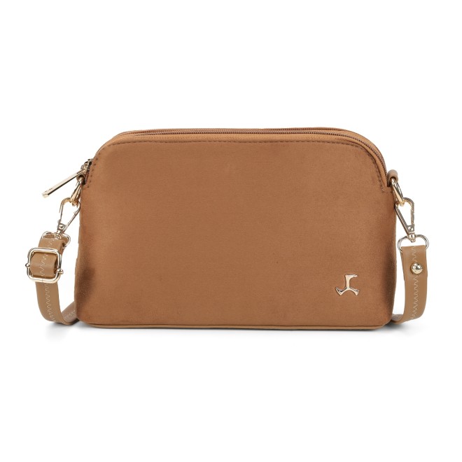 Mochi Women Tan-suede Sling Bag (SKU: 66-6881-38-10)