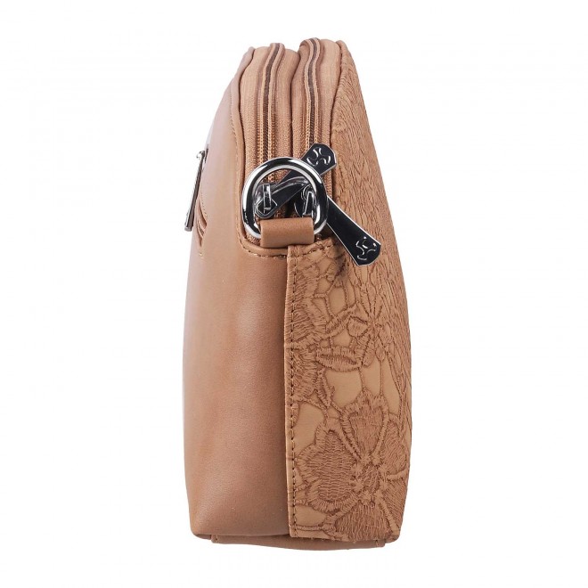 Mochi Women Beige Bag Zip Top Sling (SKU: 66-6881-20-10)