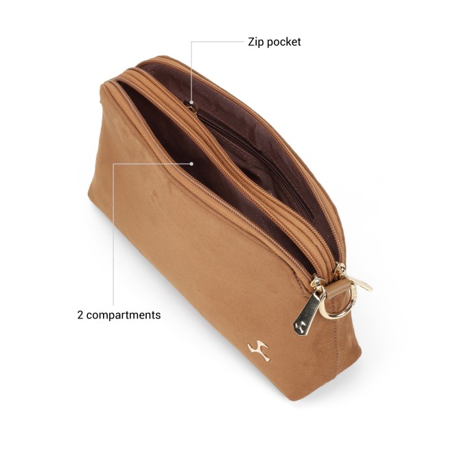 Mochi Women Tan-suede Sling Bag (SKU: 66-6881-38-10)