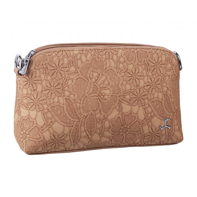 Mochi Women Beige Bag Zip Top Sling (SKU: 66-6881-20-10)