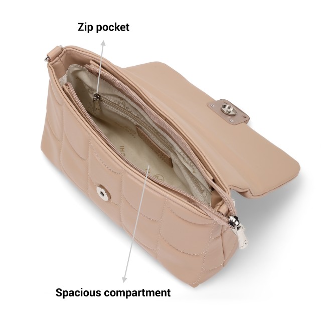 Mochi Women Khaki Hand Bags Sling Bags (SKU: 66-690-62-10)