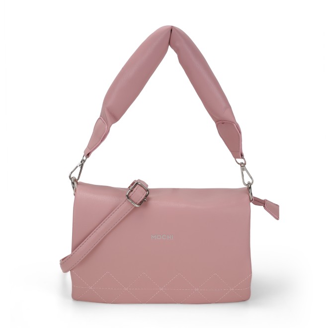 Mochi Women Pink Hand Bags Zip Top Sling