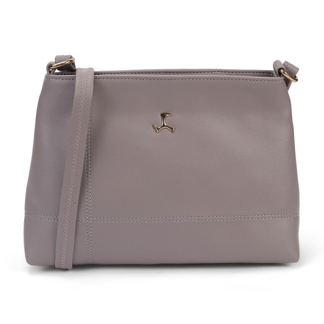 Mochi Women Purple Hand Bags Zip Top Sling