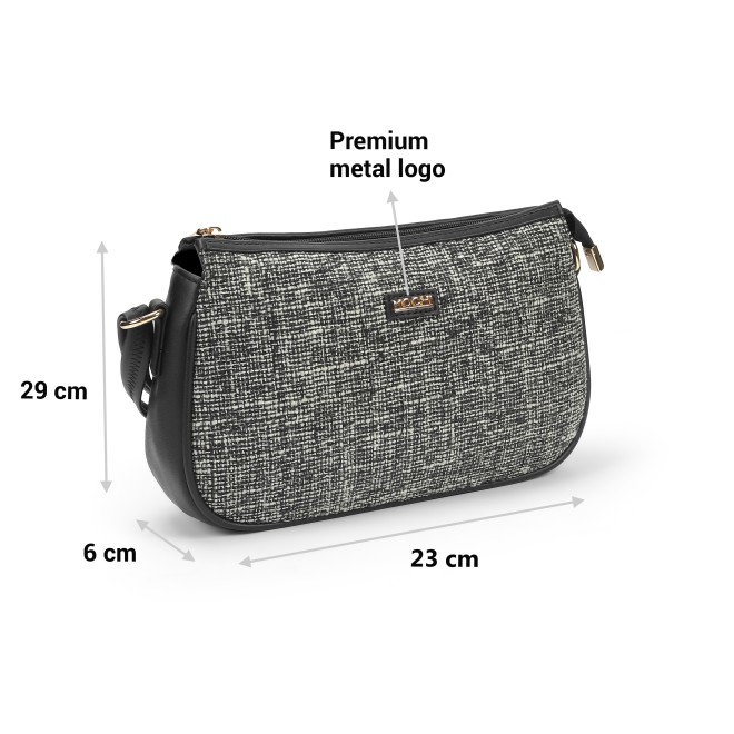 Mochi Women Black Hand Bags Sling Bags (SKU: 66-713-11-10)