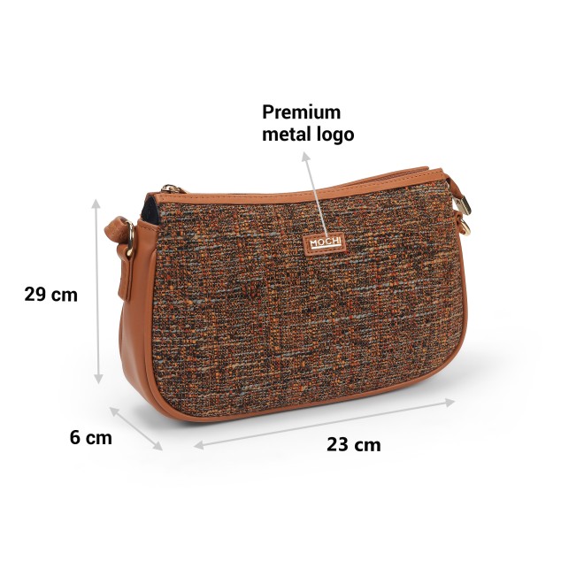 Mochi Women Tan Hand Bags Sling Bags (SKU: 66-713-23-10)