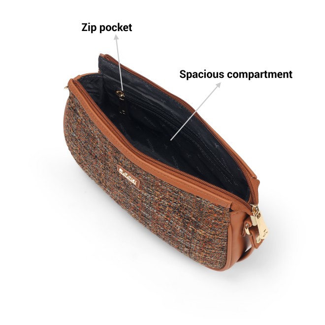 Mochi Women Tan Hand Bags Sling Bags (SKU: 66-713-23-10)