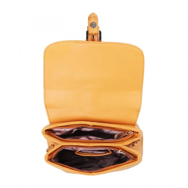 Mochi Women Yellow Flap Over Sling (SKU: 66-7153-33-10)