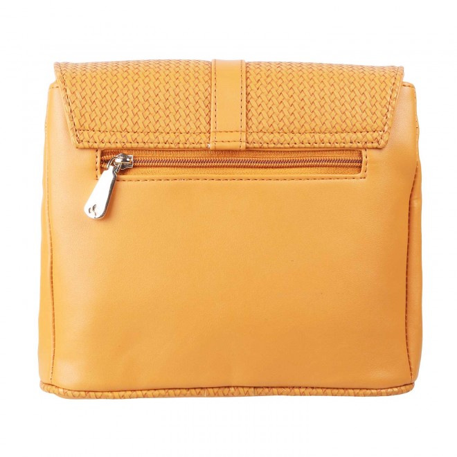 Mochi Women Yellow Flap Over Sling (SKU: 66-7153-33-10)