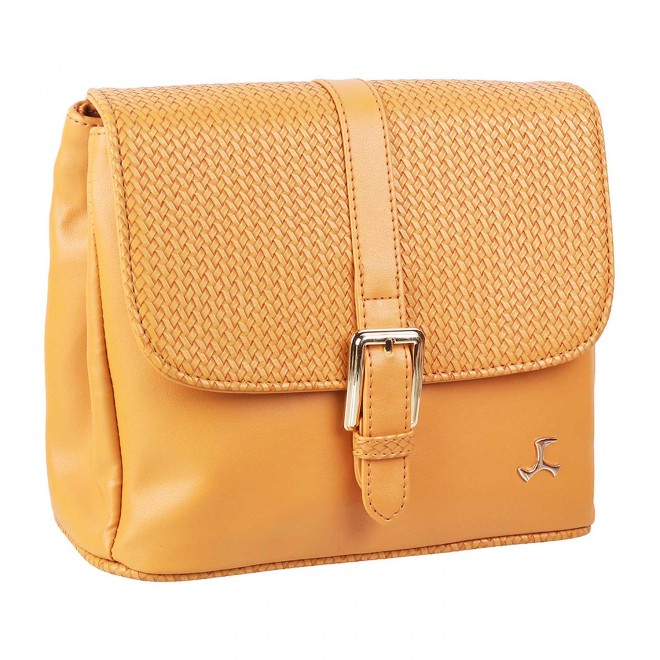 Mochi Women Yellow Flap Over Sling (SKU: 66-7153-33-10)