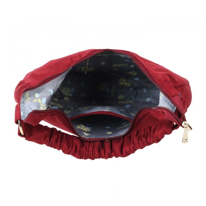 Mochi Women Maroon Hand Bags Hobo Bags (SKU: 66-72-44-10)