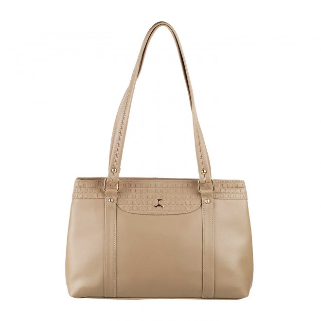 Women Beige Shoulder Bag
