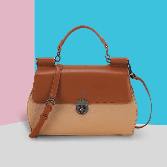 Mochi Women Beige Casual Handbags