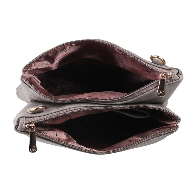 Mochi Women Grey Zip Top Sling (SKU: 66-7211-14-10)