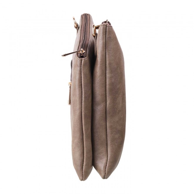 Mochi Women Brown Zip Top Sling (SKU: 66-7211-12-10)