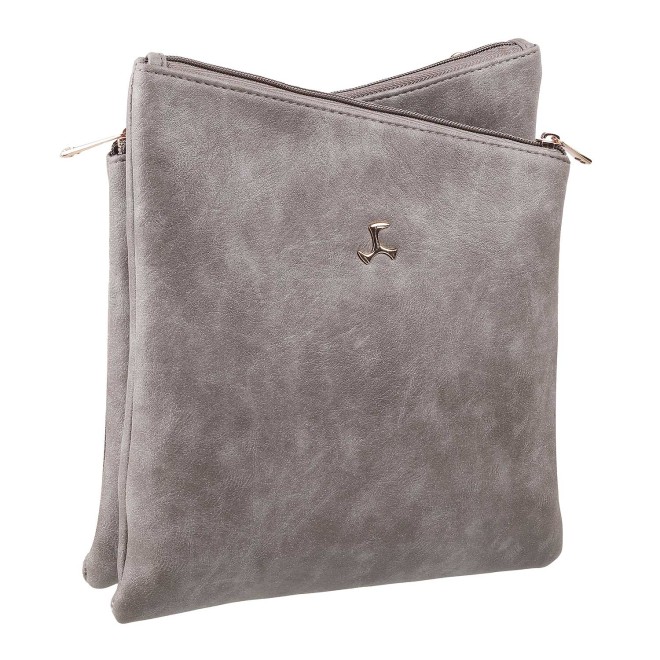 Mochi Women Grey Zip Top Sling (SKU: 66-7211-14-10)