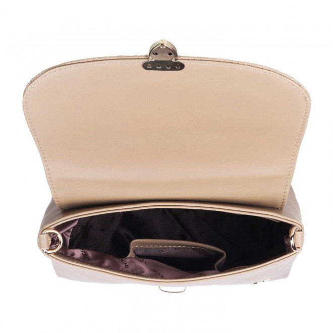 Mochi Women Beige Flap Over Sling (SKU: 66-7212-20-10)