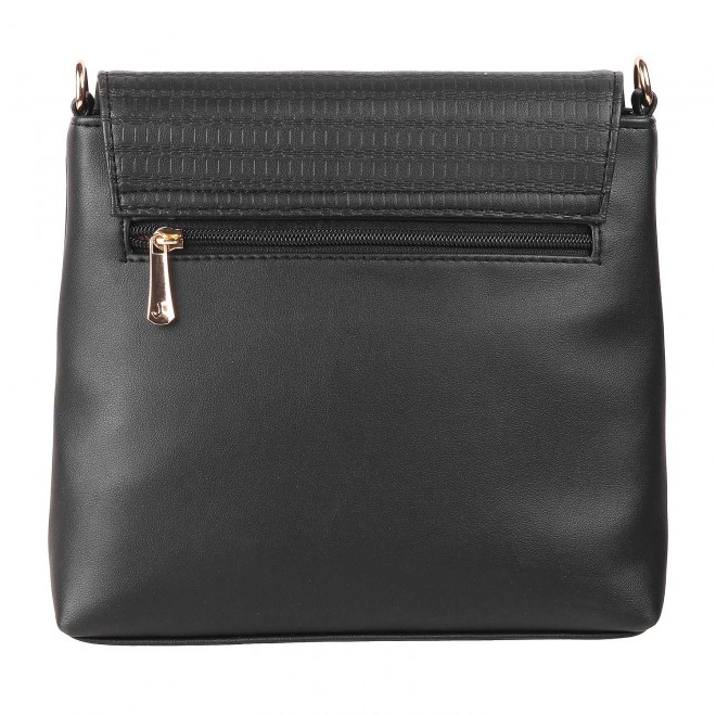 Mochi Women Black Flap Over Sling (SKU: 66-7212-11-10)