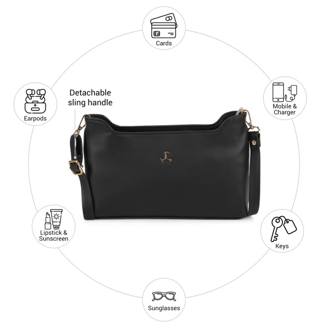 Mochi Women Black Sling Bag (SKU: 66-7213-11-10)